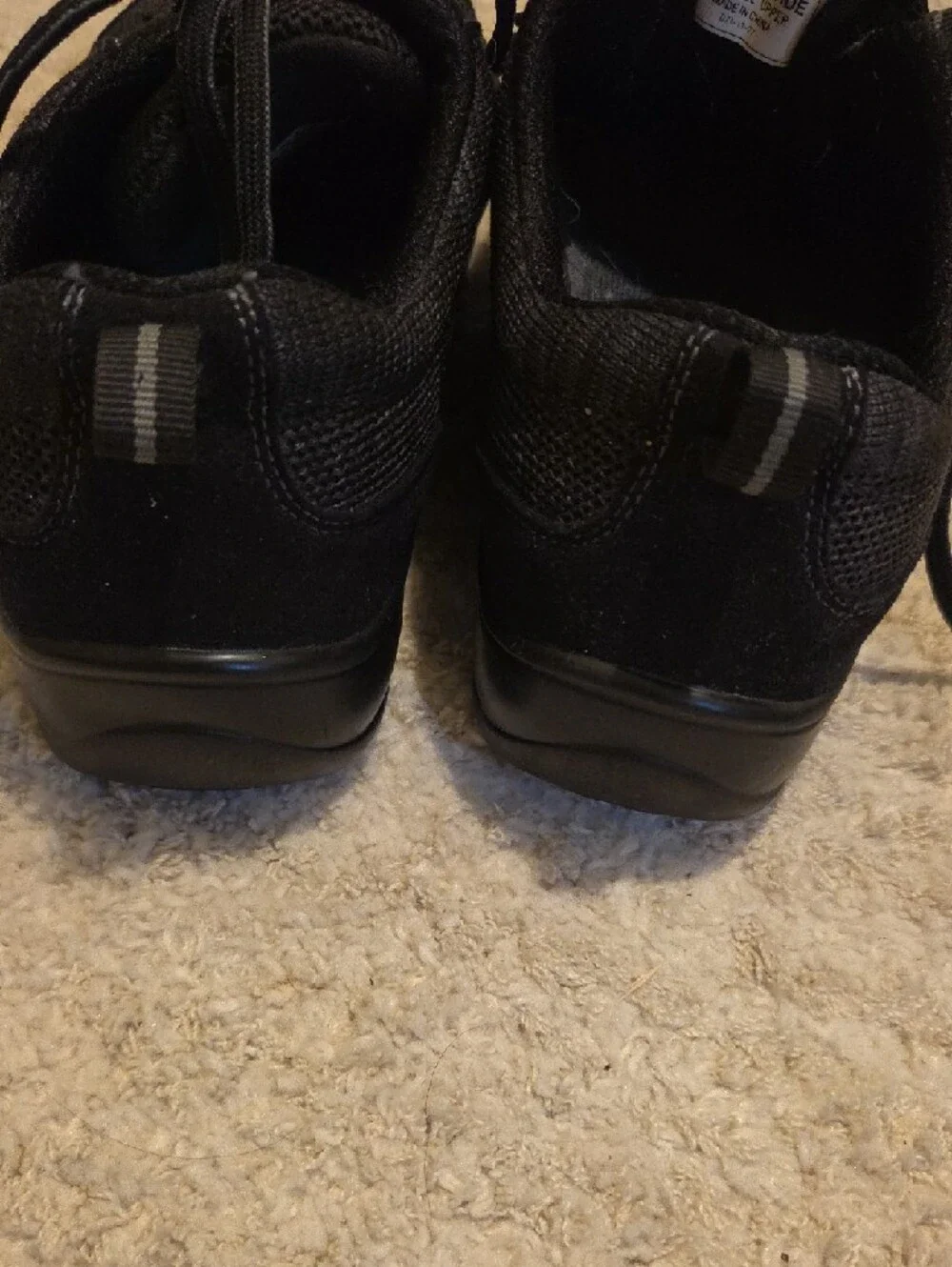 Women's X-Wide Black Shoe Size 5.5 - Manmade Upper - Picture 4 of 7